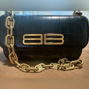 Balenciaga Croc Embossed Gossip Crossbody
